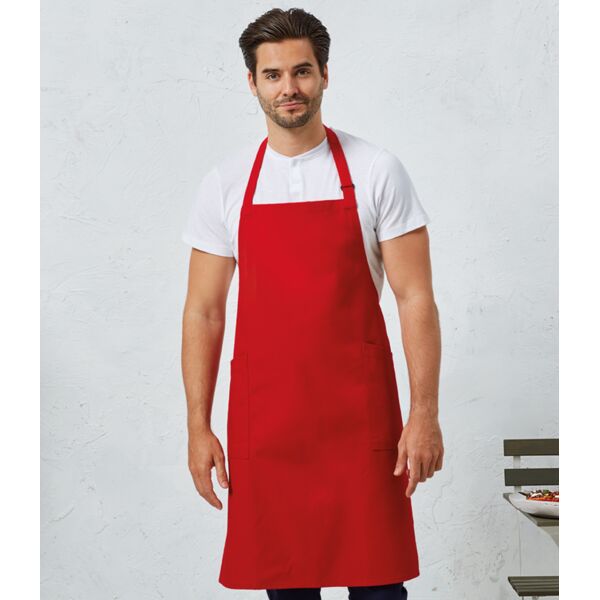 Premier Recycled Polyester and Fairtrade Organic Cotton Bib Apron Thumbnail