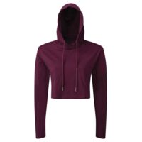 Women's TriDri® cropped hooded long sleeve t-shirt Thumbnail