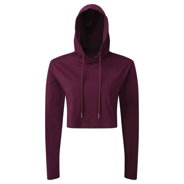 Women's TriDri® cropped hooded long sleeve t-shirt Thumbnail