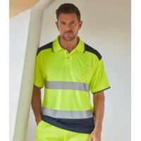 Yoko Two Tone Short Sleeve Polo Shirt Thumbnail