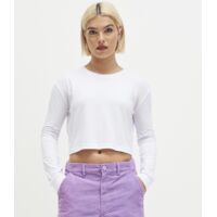 AWDis Ladies Long Sleeve Cropped T-Shirt Thumbnail