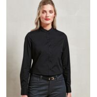 Premier Ladies Banded Collar Grandad Shirt Thumbnail