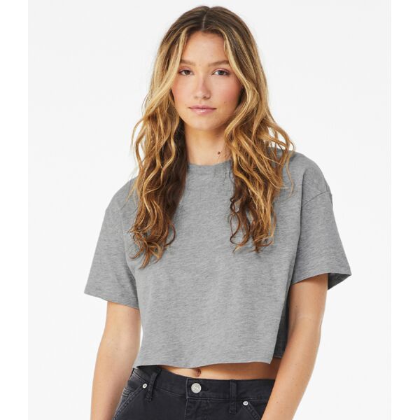 Bella Ladies Jersey Cropped T-Shirt Thumbnail