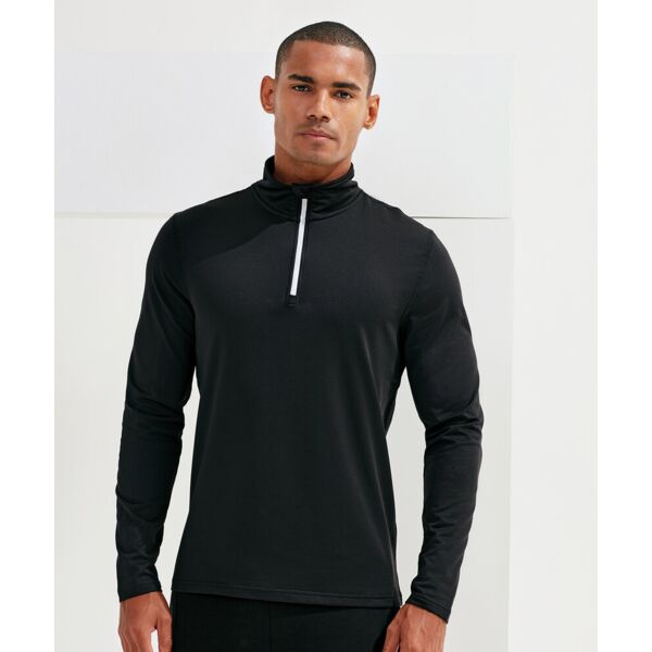 TriDri® recycled long sleeve brushed back ¼ zip top Thumbnail