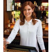 Brook Taverner Ladies Anna Long Sleeve Polo Shirt Thumbnail