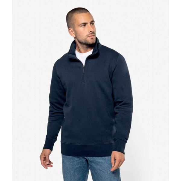 Kariban Zip Neck Sweatshirt Thumbnail