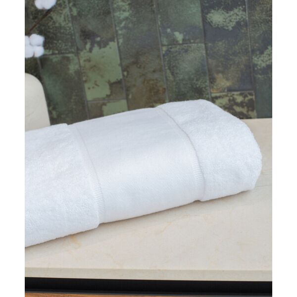 Organic bath sheet with printable border Thumbnail