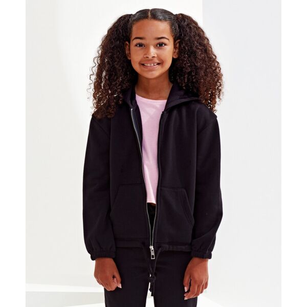 Kids TriDri® recycled cropped oversize full-zip hoodie Thumbnail