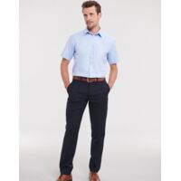 Men's Short Sleeve Tailored Herringbone Shirt Thumbnail