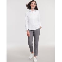 Ladies' Long Sleeve Tailored Herringbone Shirt Thumbnail