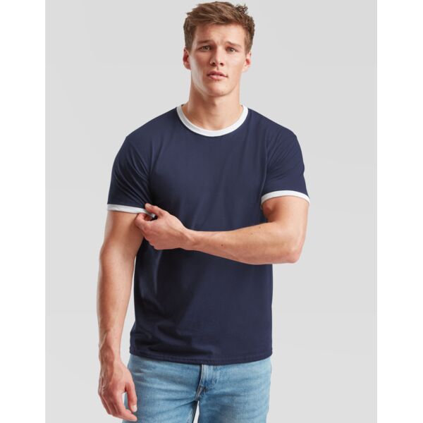 Men's Valueweight Ringer T Thumbnail