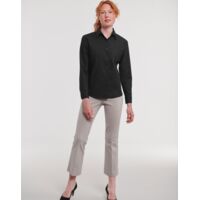 Ladies' Long Sleeve Classic Polycotton Poplin Shirt Thumbnail