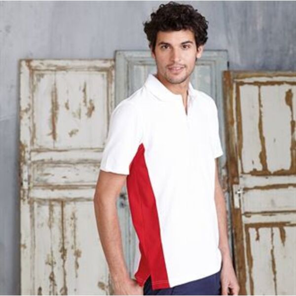 Flags short sleeve bi-colour polo shirt Thumbnail