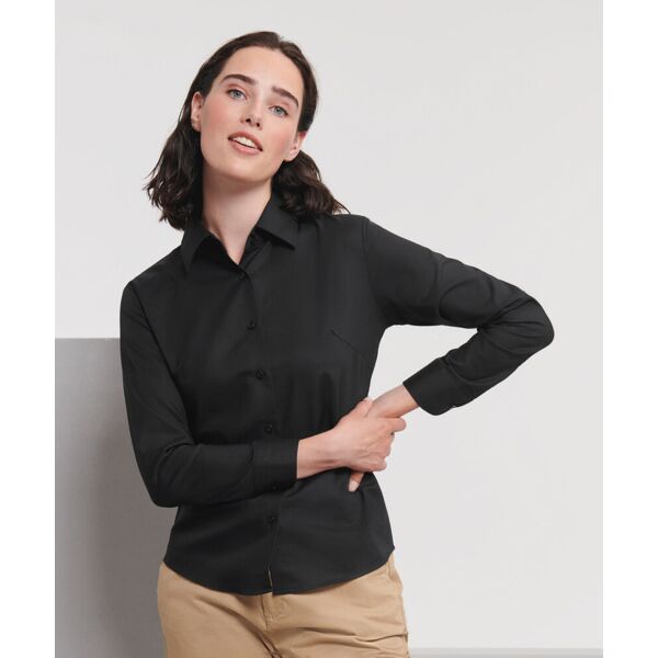Women's long sleeve easycare Oxford shirt Thumbnail