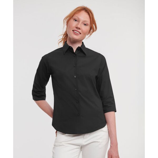 Women's ¾ sleeve easycare fitted shirt Thumbnail