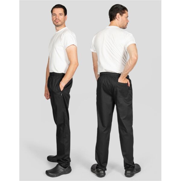 Unisex Elasticated Black Trouser Thumbnail