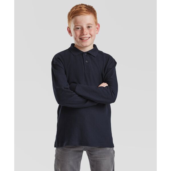 Kids long sleeve 65/35 polo Thumbnail