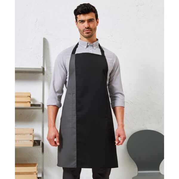 Contrast bib apron Thumbnail