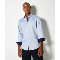 Contrast premium Oxford shirt (button-down collar) long-sleeved (tailored fit) Thumbnail