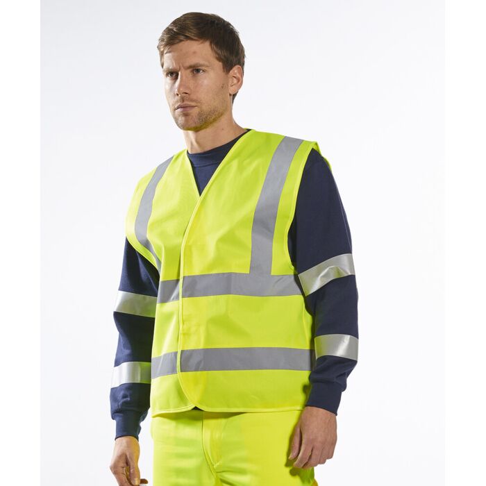 Hi-vis two-band-and-brace vest (C470) Thumbnail