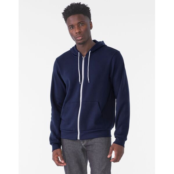 Canvas Unisex Poly-Cotton Fleece Full-Zip Hoodie Thumbnail