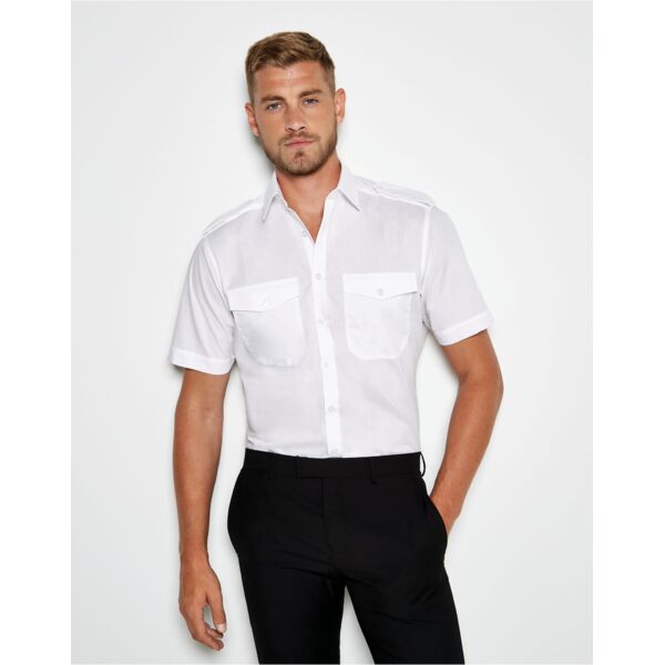 Tailored Fit Short Sleeved Pilot Shirt Thumbnail
