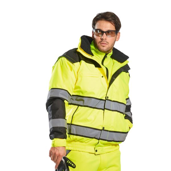 Hi-vis classic bomber jacket (C466) Thumbnail