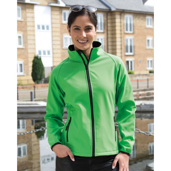 Ladies' Printable Softshell Jacket with Recycled Inner Fleece Thumbnail