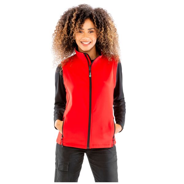 Ladies' Printable Softshell Bodywarmer with Recycled Fleece Inner Thumbnail