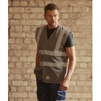 Top cool open mesh 2-band-and-braces waistcoat (HVW120) Thumbnail