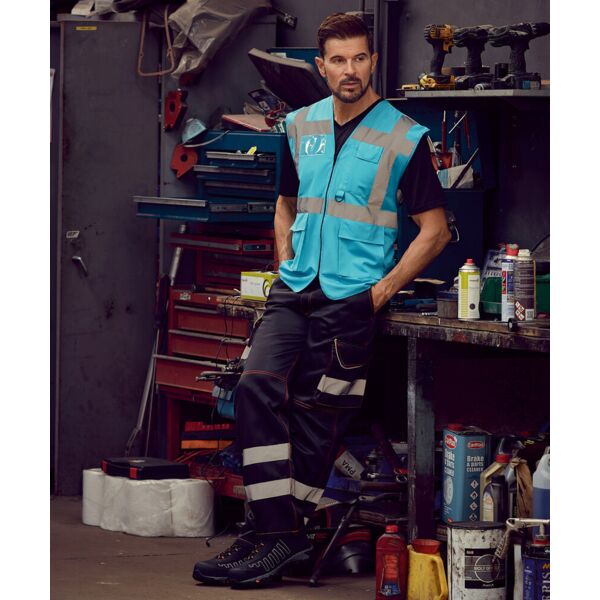 Multifunctional executive hi-vis waistcoat (HVW801) Thumbnail