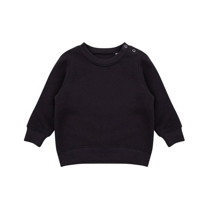 Crew neck sweatshirt with shoulder poppers Thumbnail