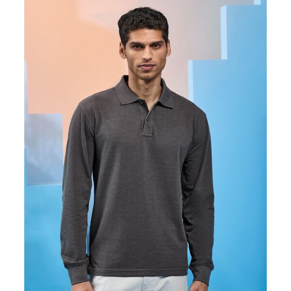 Men's classic fit long sleeved polo Thumbnail
