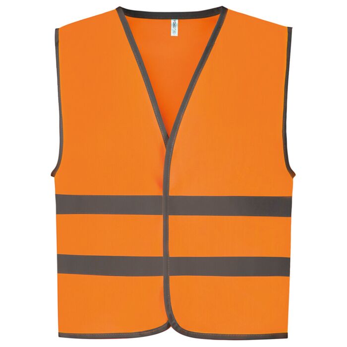 Hi-vis reflective border kids waistcoat (HVW102CH) Thumbnail