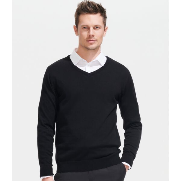 SOL'S Galaxy Cotton Acrylic V Neck Sweater Thumbnail