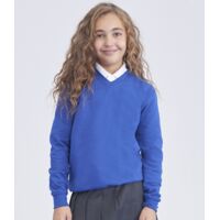 AWDis Academy Kids V Neck Sweatshirt Thumbnail
