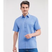 Russell Collection Short Sleeve Easy Care Poplin Shirt Thumbnail