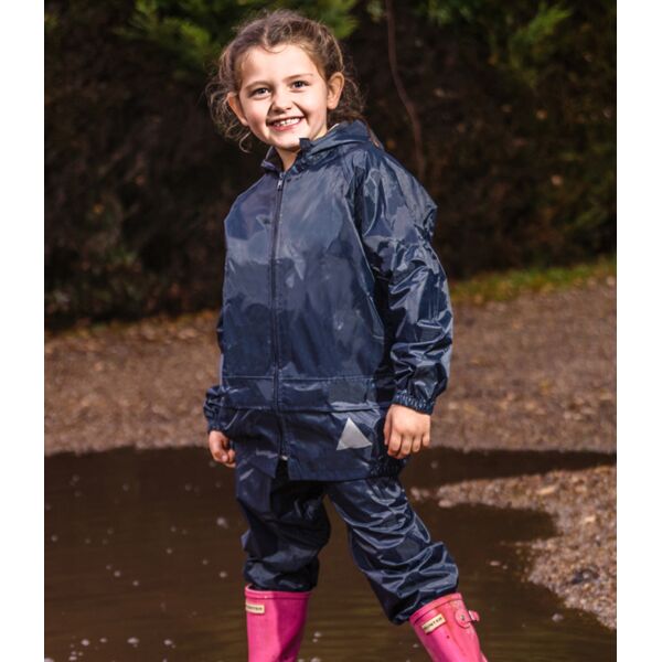 Result Kids Waterproof Jacket/Trouser Suit in Carry Bag Thumbnail