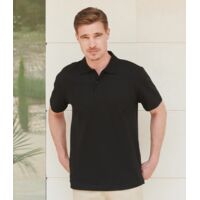 Henbury Unisex Stretch Cotton Piqué Polo Shirt Thumbnail