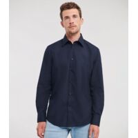 Russell Collection Long Sleeve Tailored Poplin Shirt Thumbnail