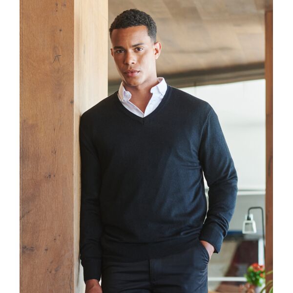 Henbury Acrylic V Neck Sweater Thumbnail