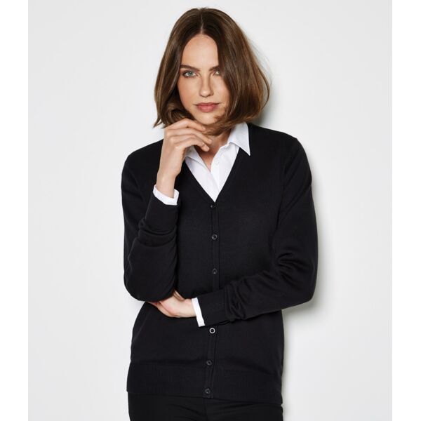 Kustom Kit Ladies Arundel Cotton Acrylic V Neck Cardigan Thumbnail