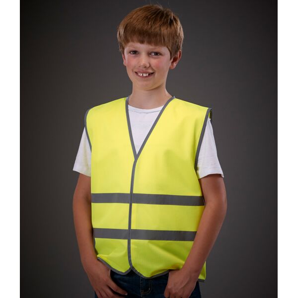 Yoko Kids Hi-Vis Two Band Waistcoat Thumbnail