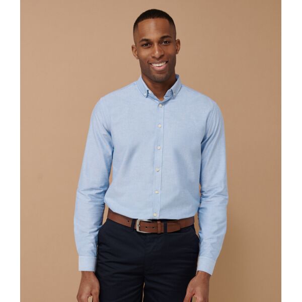 Henbury Modern Long Sleeve Regular Fit Oxford Shirt Thumbnail