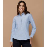 Henbury Ladies Modern Long Sleeve Regular Fit Oxford Shirt Thumbnail