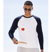 Fruit of the Loom Contrast Long Sleeve Baseball T-Shirt Thumbnail