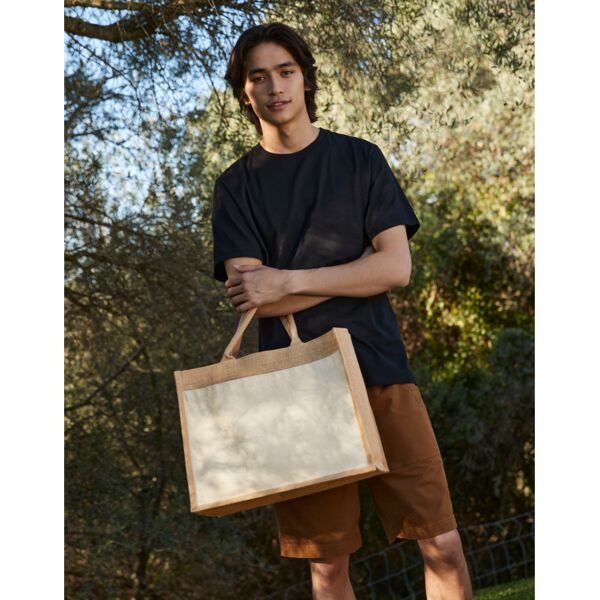 Cotton Pocket Jute Shopper Thumbnail