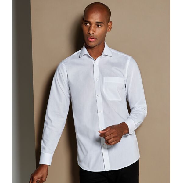 Kustom Kit Long Sleeve Tailored Poplin Shirt Thumbnail