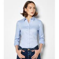 Kustom Kit Ladies Long Sleeve Tailored Stretch Oxford Shirt Thumbnail