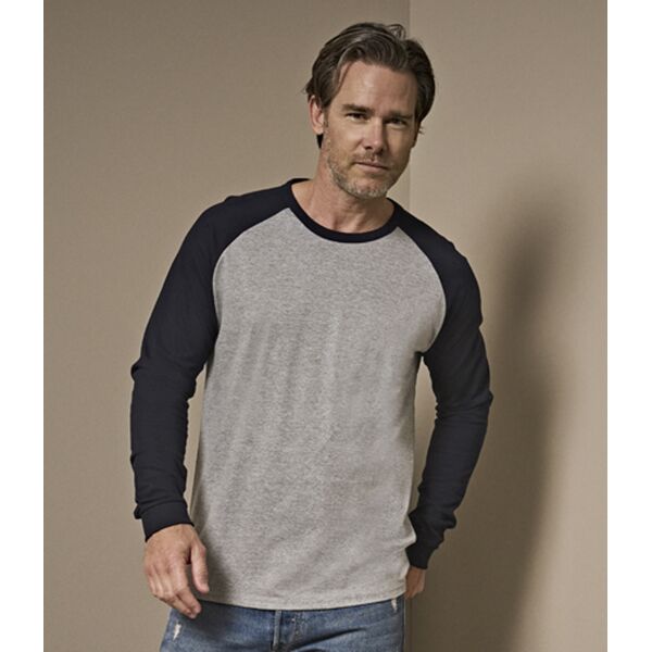 Tee Jays Long Sleeve Baseball T-Shirt Thumbnail